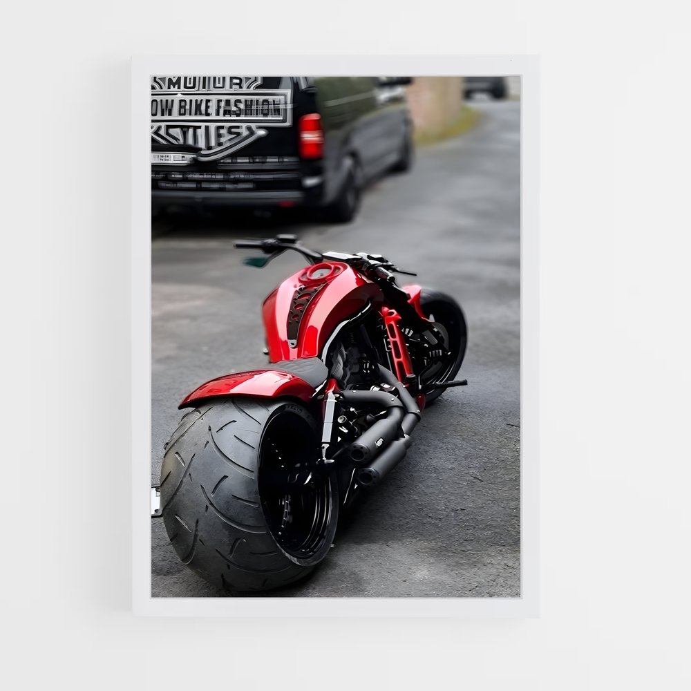 Poster Énigme nocturne rod – affiche Harley-Davidson (vue 3)